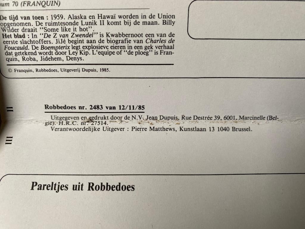 bandes, Livres, Enlèvement ou Envoi, Série complète ou Série, Comme neuf, FRANQUIN