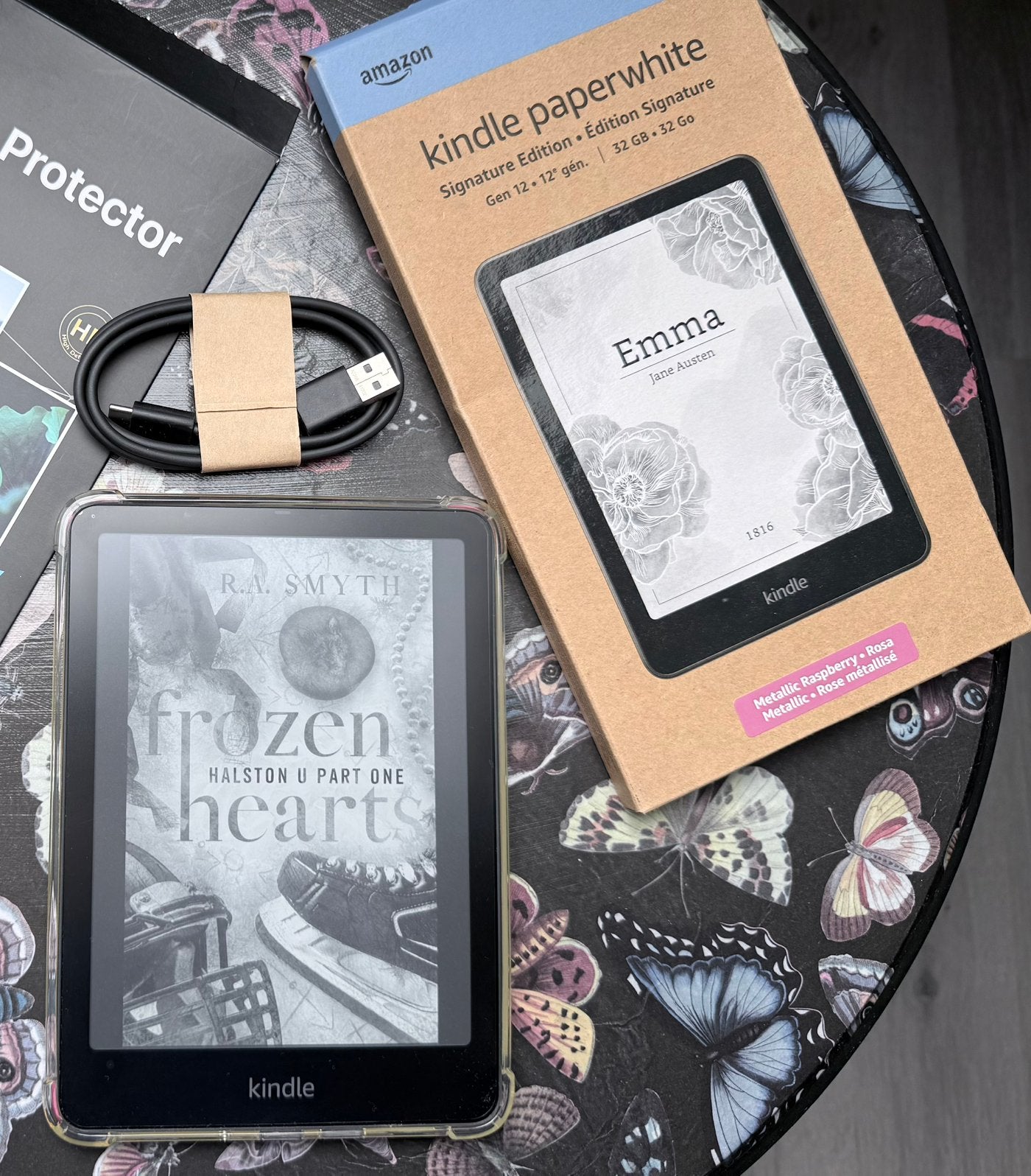 Kindle paperwhite signature edition in raspberry, Computers en Software, Ophalen of Verzenden, Zo goed als nieuw