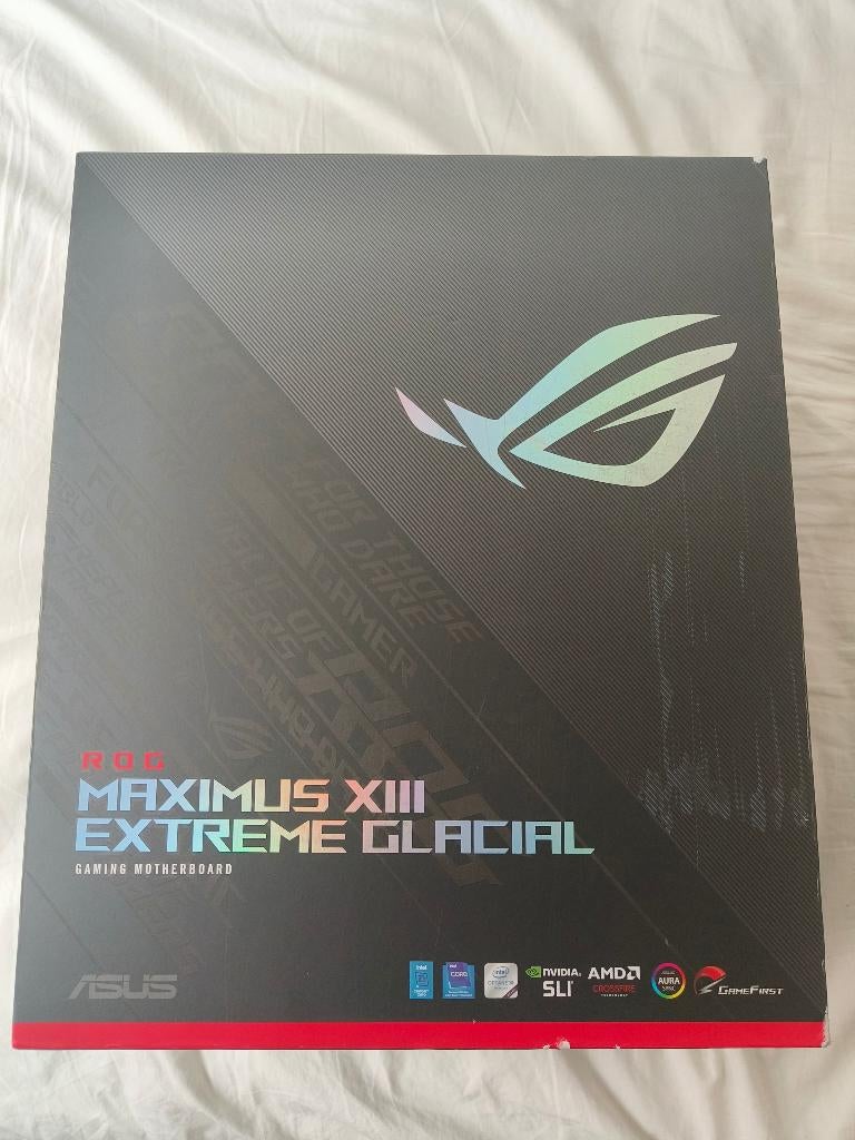 ROG Maximus XIII Extreme Glacial gaming motherboard, Ophalen, DDR4, Zo goed als nieuw, E-ATX