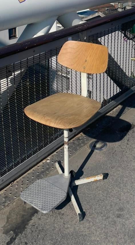 Vintage architectenstoel, Maison & Meubles, Chaises de bureau, Enlèvement, Utilisé, Tabouret de bureau