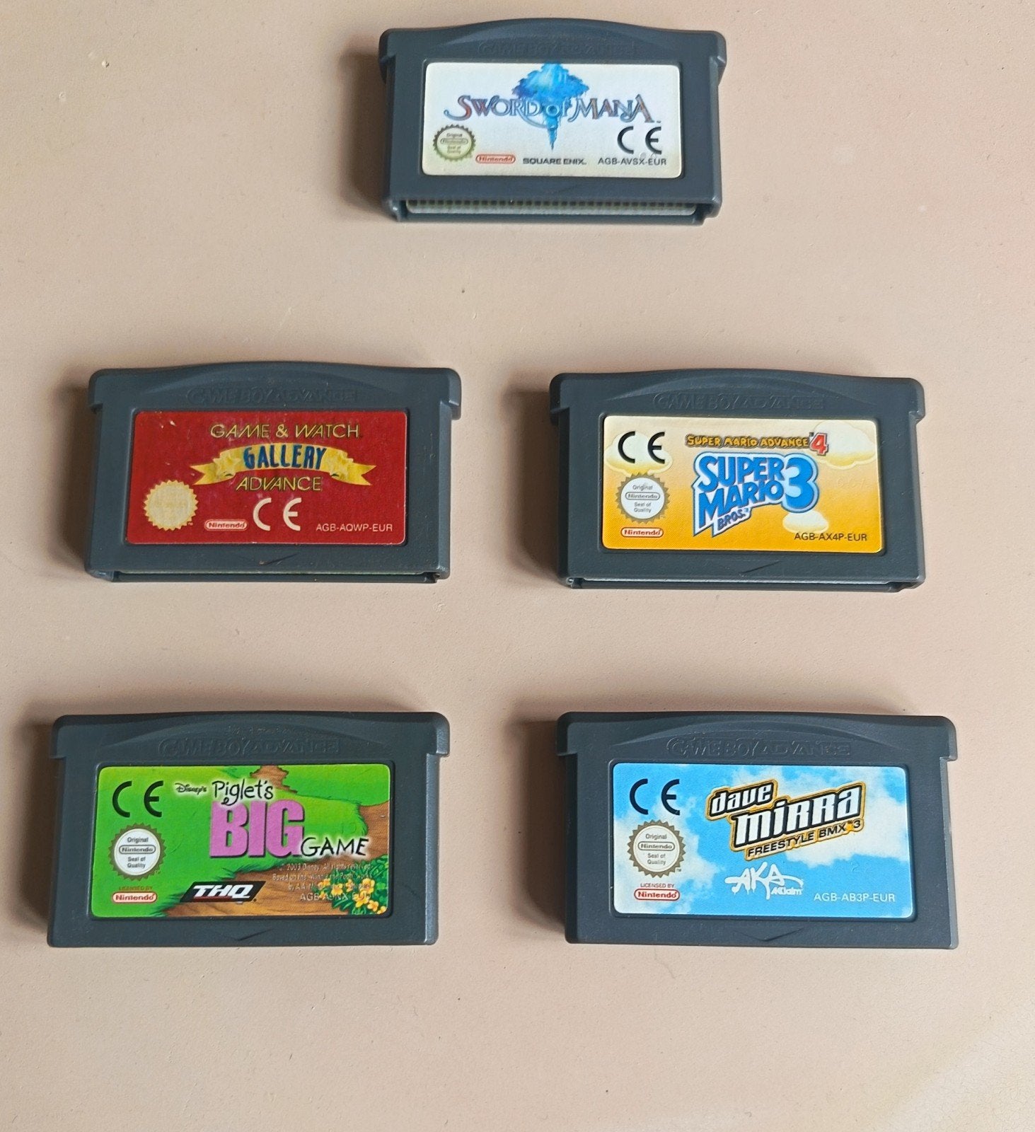 Lot de jeux Game boy advance., Enlèvement