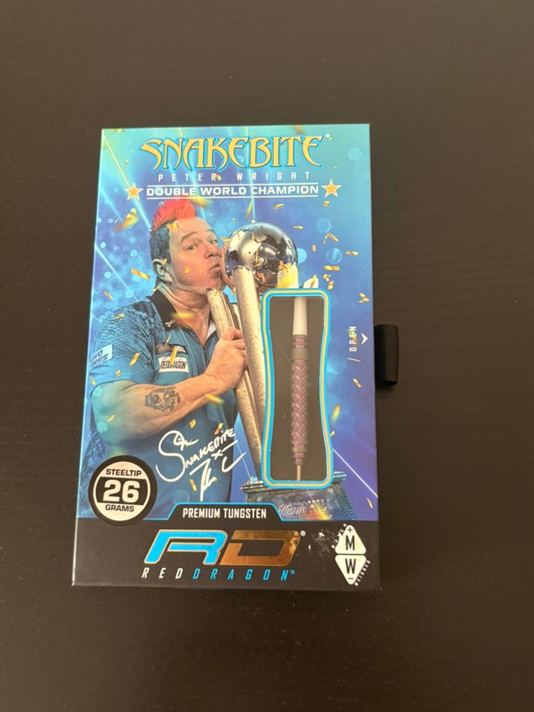 Snakebite peter wright double world champion darts, Sport en Fitness, Darts, Ophalen, Zo goed als nieuw