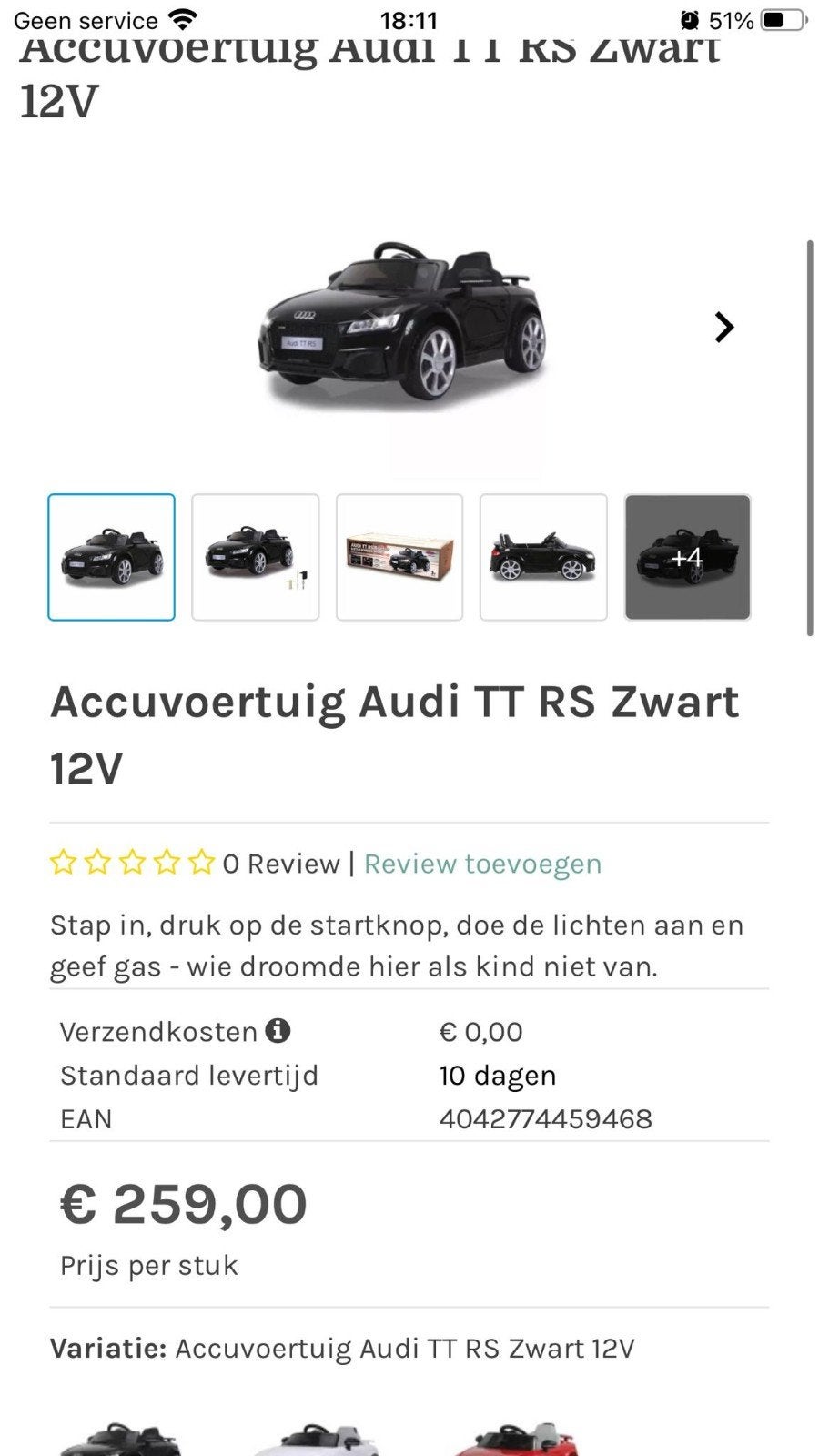 Elektriesche accu auto, Kinderen en Baby's, Speelgoed | Buiten | Accuvoertuigen, Ophalen
