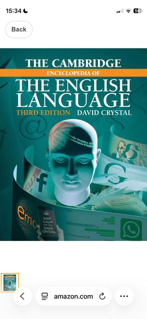 The Cambridge encyclopedia of the English language, Ophalen of Verzenden, Zo goed als nieuw