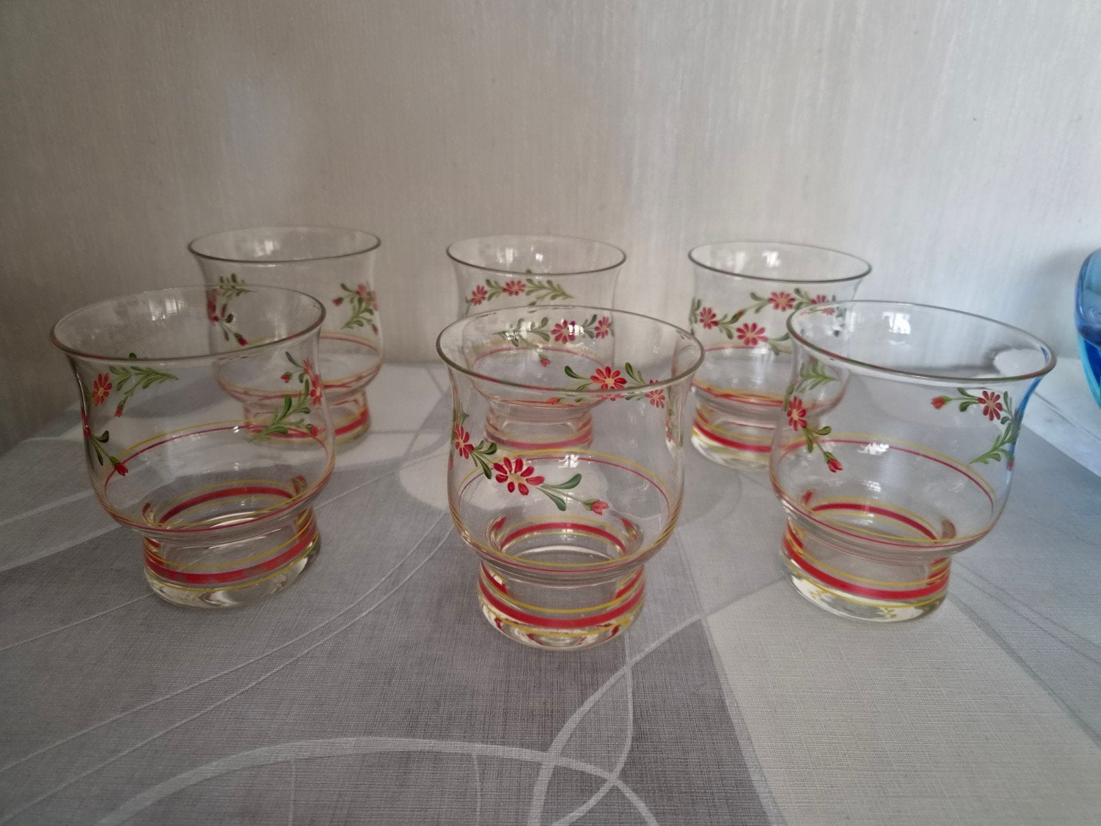 handgeschilderde glazen, Ophalen of Verzenden, Nieuw, Waterglas