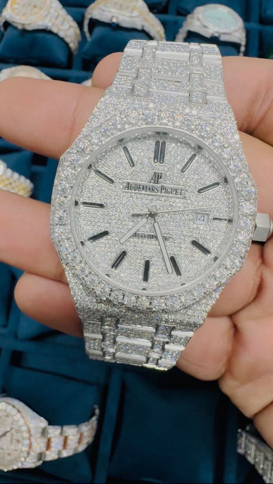 Audemart Piguet VVS diamant, Autres marques, Enlèvement ou Envoi, Argent, Acier