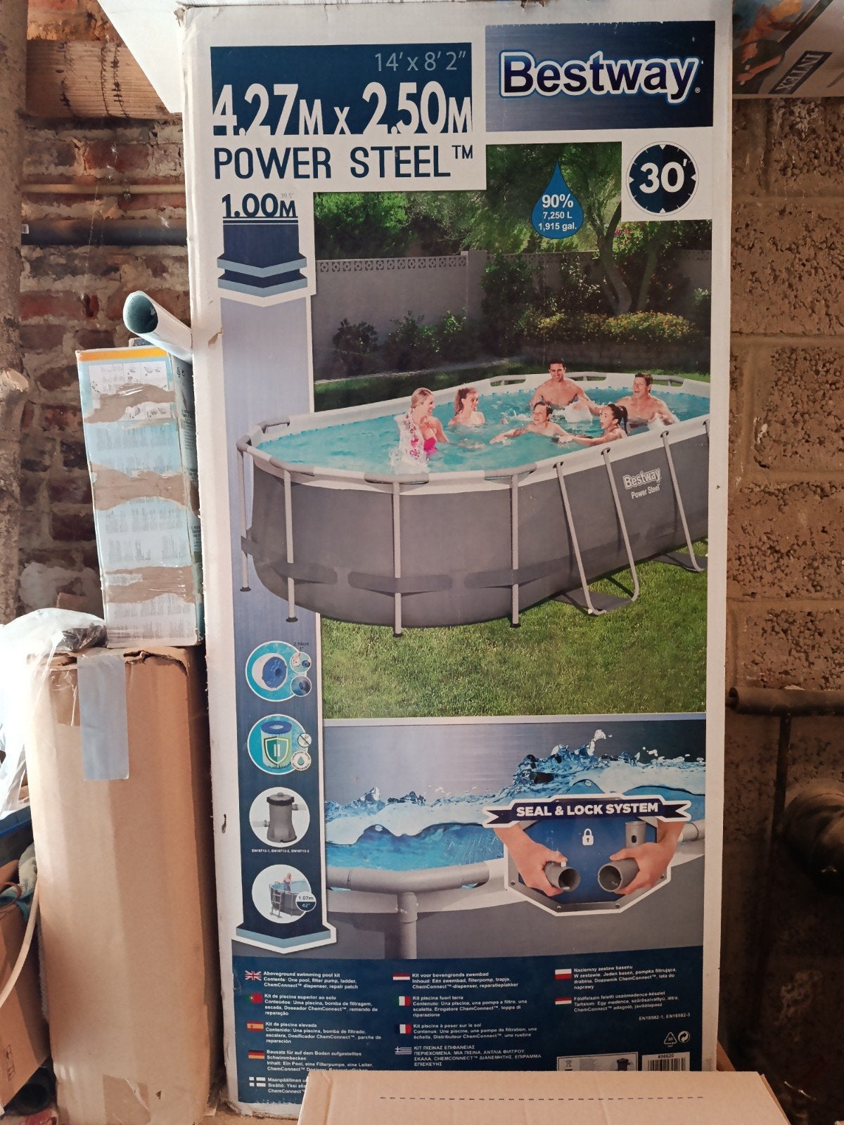 Bestway zwembad met zandpomp en zonneverwarming, Tuin en Terras, Zwembaden, Ophalen
