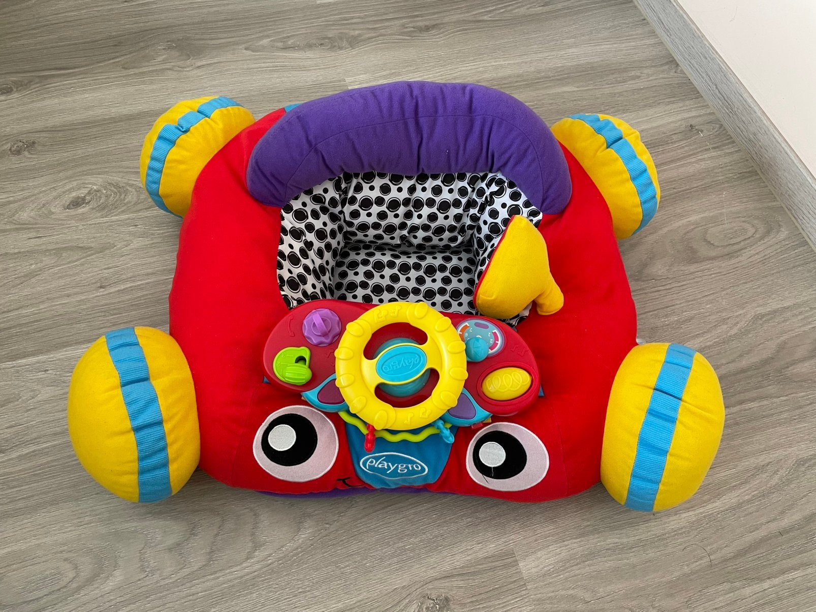 Voiture en peluche avec volant Playgro Comfy car, Enlèvement, Comme neuf, Voiture, Avec lumière