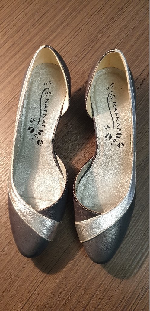 Naf Naf leren schoenen - Maat 37, Kleding | Dames, Pumps, Blauw, Ophalen of Verzenden, Zo goed als nieuw