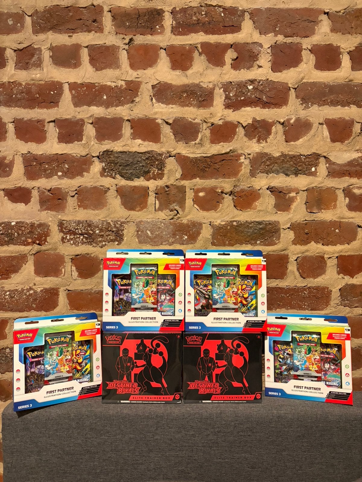 Pokemon Destined Rivals en First Partners Series 3, Hobby en Vrije tijd, Verzamelkaartspellen | Pokémon, Ophalen, Nieuw, Boosterbox