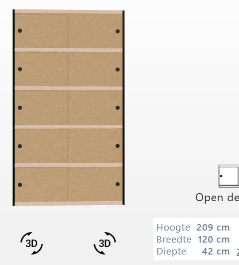Kewlox kast, Huis en Inrichting, Kasten | Overige, Ophalen, Gebruikt