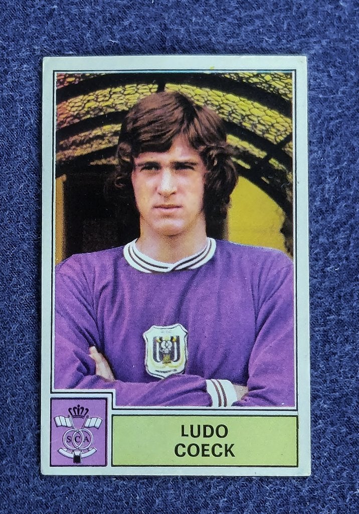 Panini sticker voetbal card ' FB 1972 - LUDO COECK ', Ophalen of Verzenden, Nieuw, Poster, Plaatje of Sticker