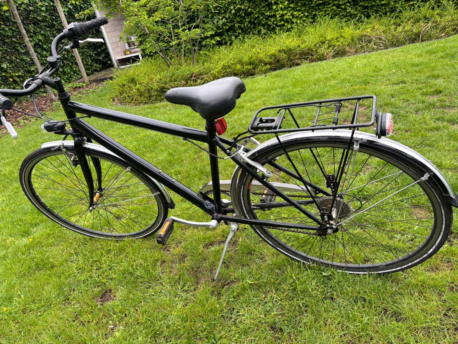 Herenfiets zwart, Ophalen, Gebruikt, Versnellingen