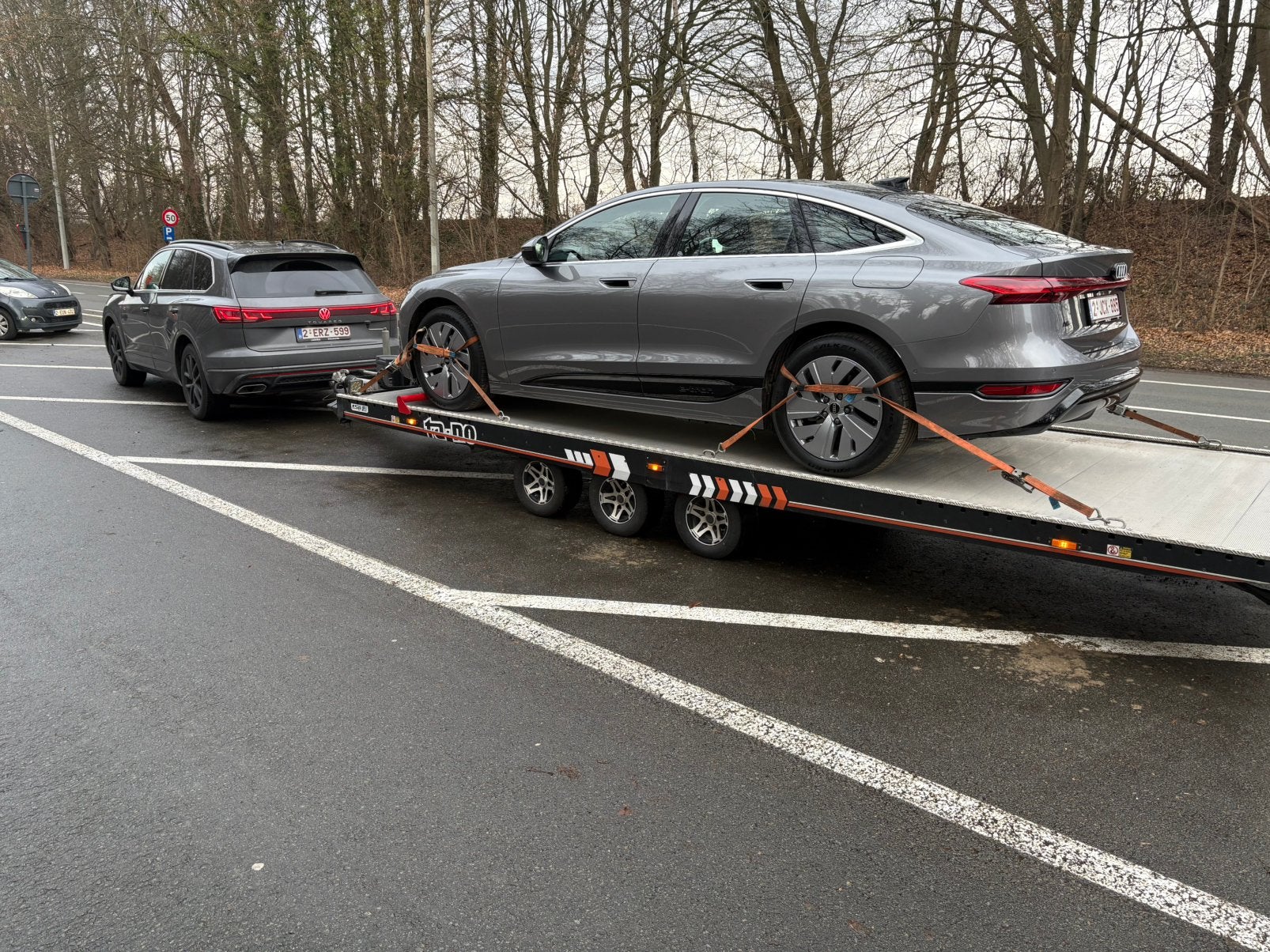 Porte-voitures TA-NO Formula 35-60. 3,5T, 3 essieux, 2023, Enlèvement, Utilisé