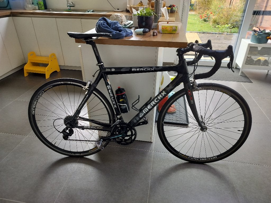 Eddy Merckx koersfiets full carbon 2008, Autres marques, Frein sur jante, Enlèvement, Hommes