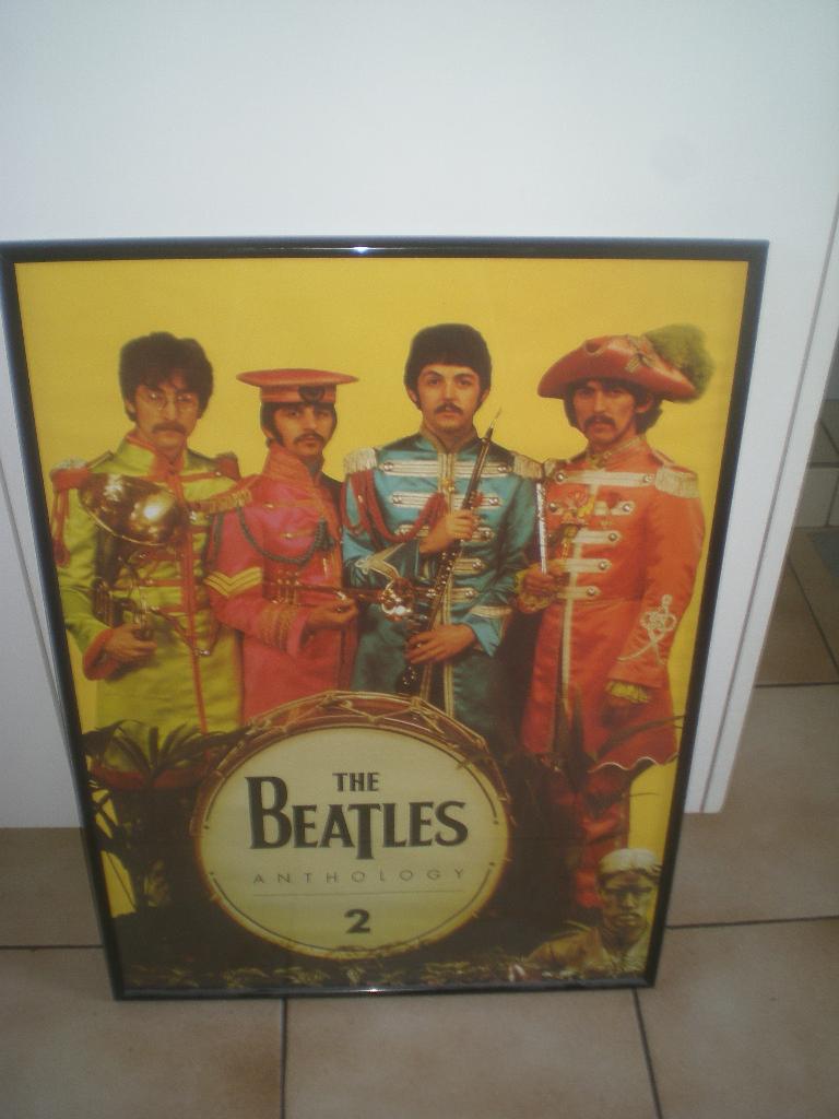 Kader Beatles H 70 cm Br 50 cm, Verzamelen, Muziek, Artiesten en Beroemdheden, Ophalen, Zo goed als nieuw