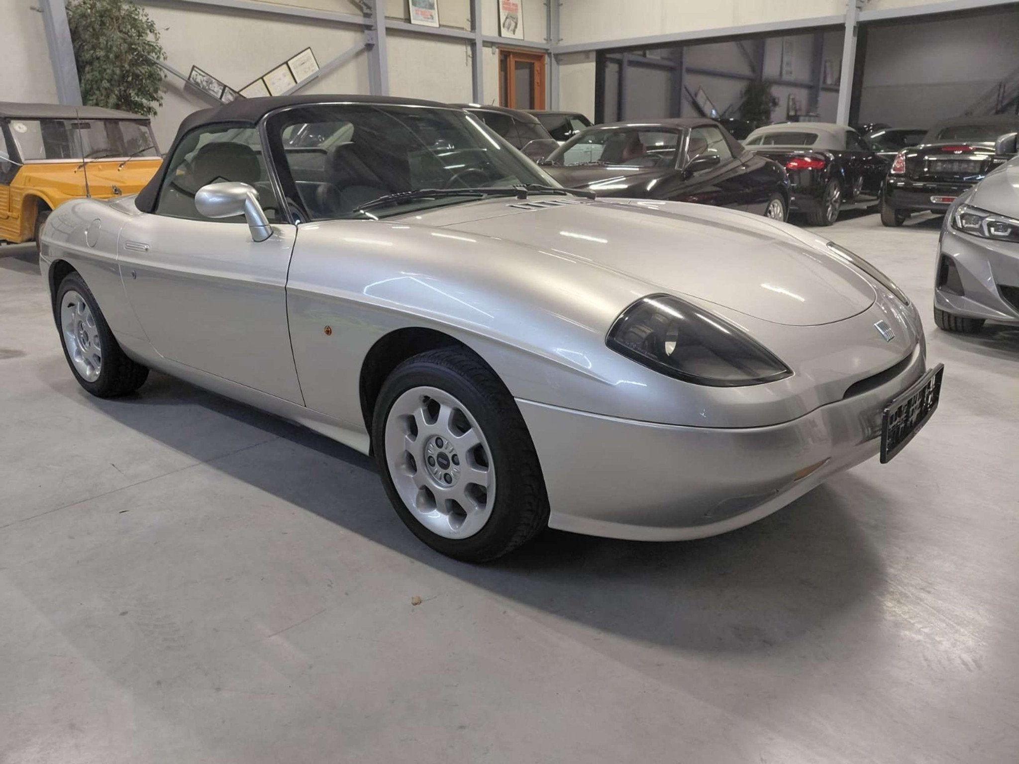 Fiat Barchetta 1.7i 16v 1E EIG. (bj 1996), Auto's, Voorwielaandrijving, Zwart, Cabriolet, Leder