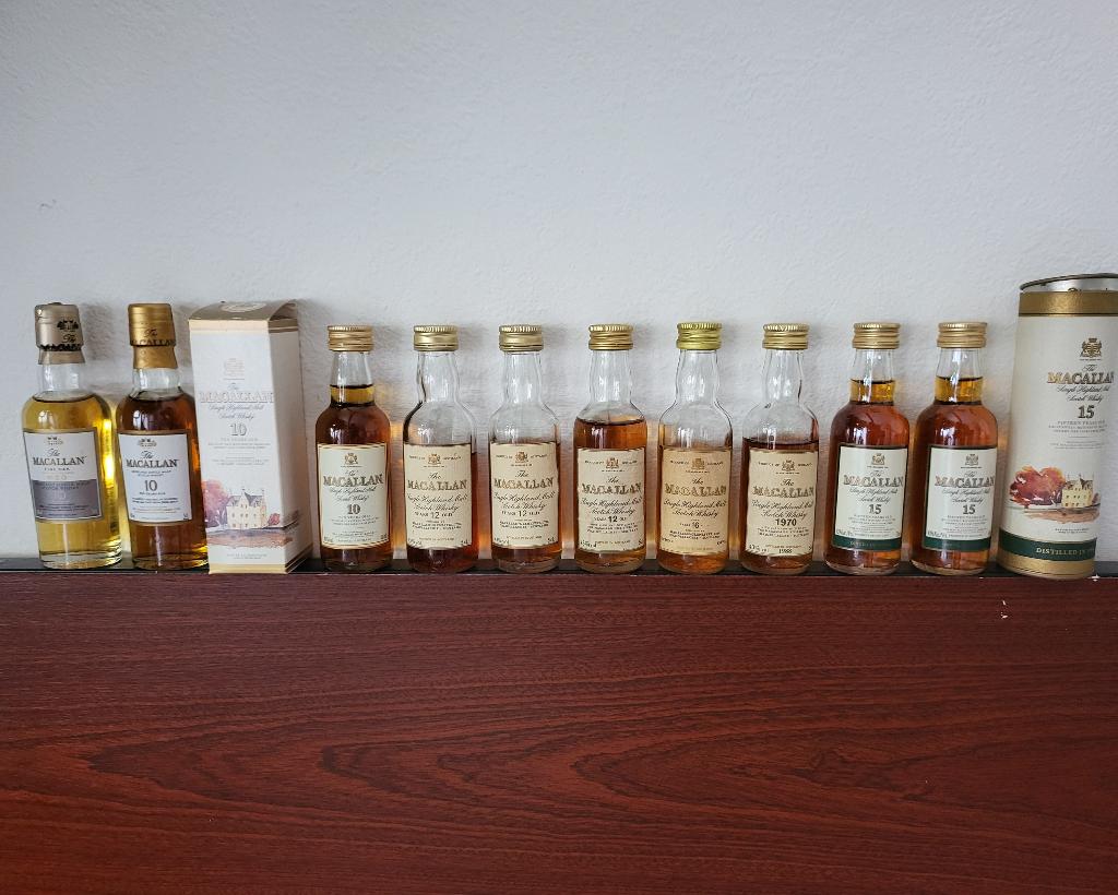 Macallan miniaturen verzameling, Verzamelen, Wijnen, Ophalen of Verzenden