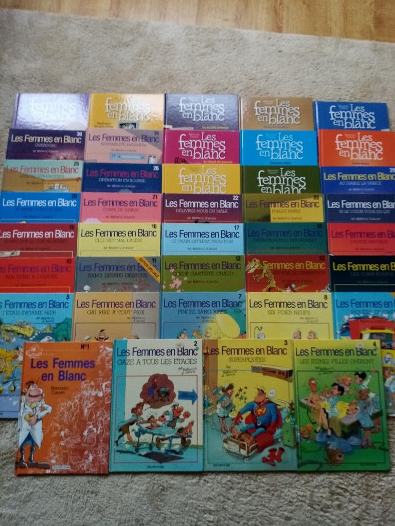 LES FEMMES EN BLANC, Boeken, Complete serie of reeks, Ophalen of Verzenden, Gelezen, Bercovici & Cauvin