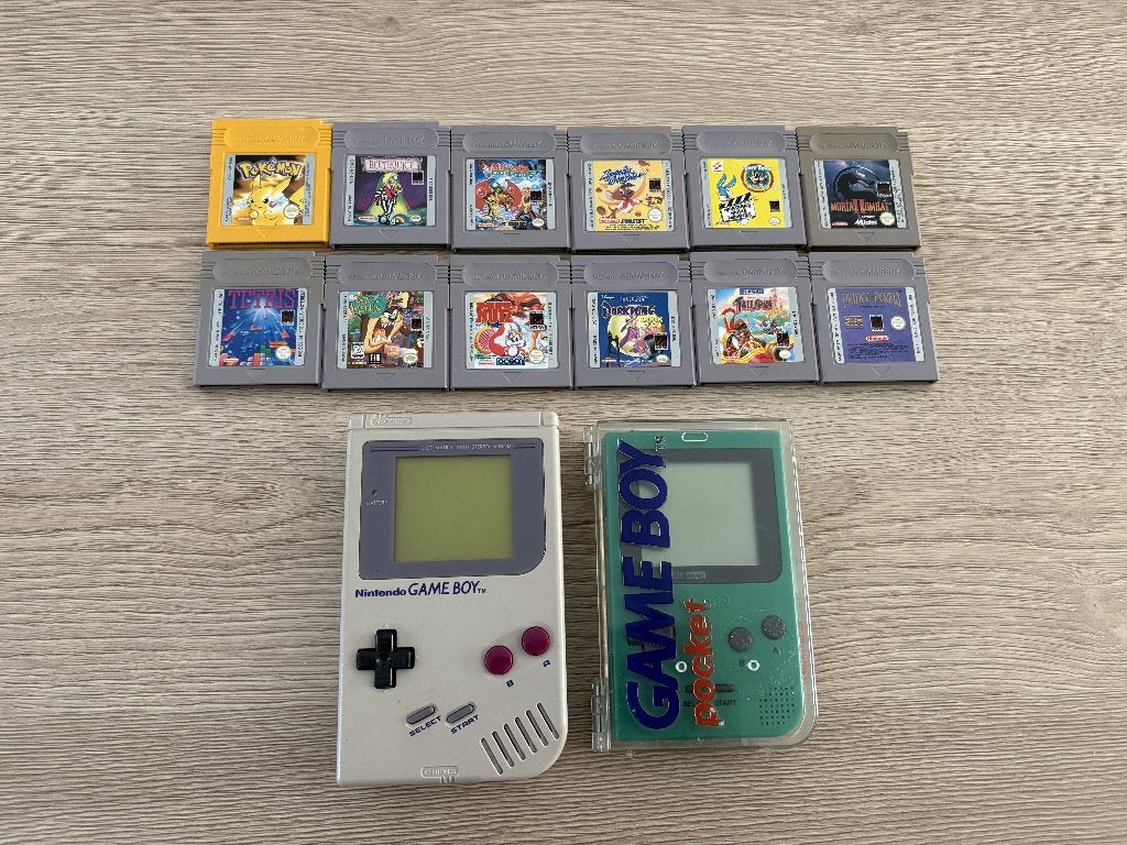 Nintendo Gameboy Classic & Gameboy Pocket pakket, Enlèvement ou Envoi, Utilisé, Game Boy Pocket, Avec jeux