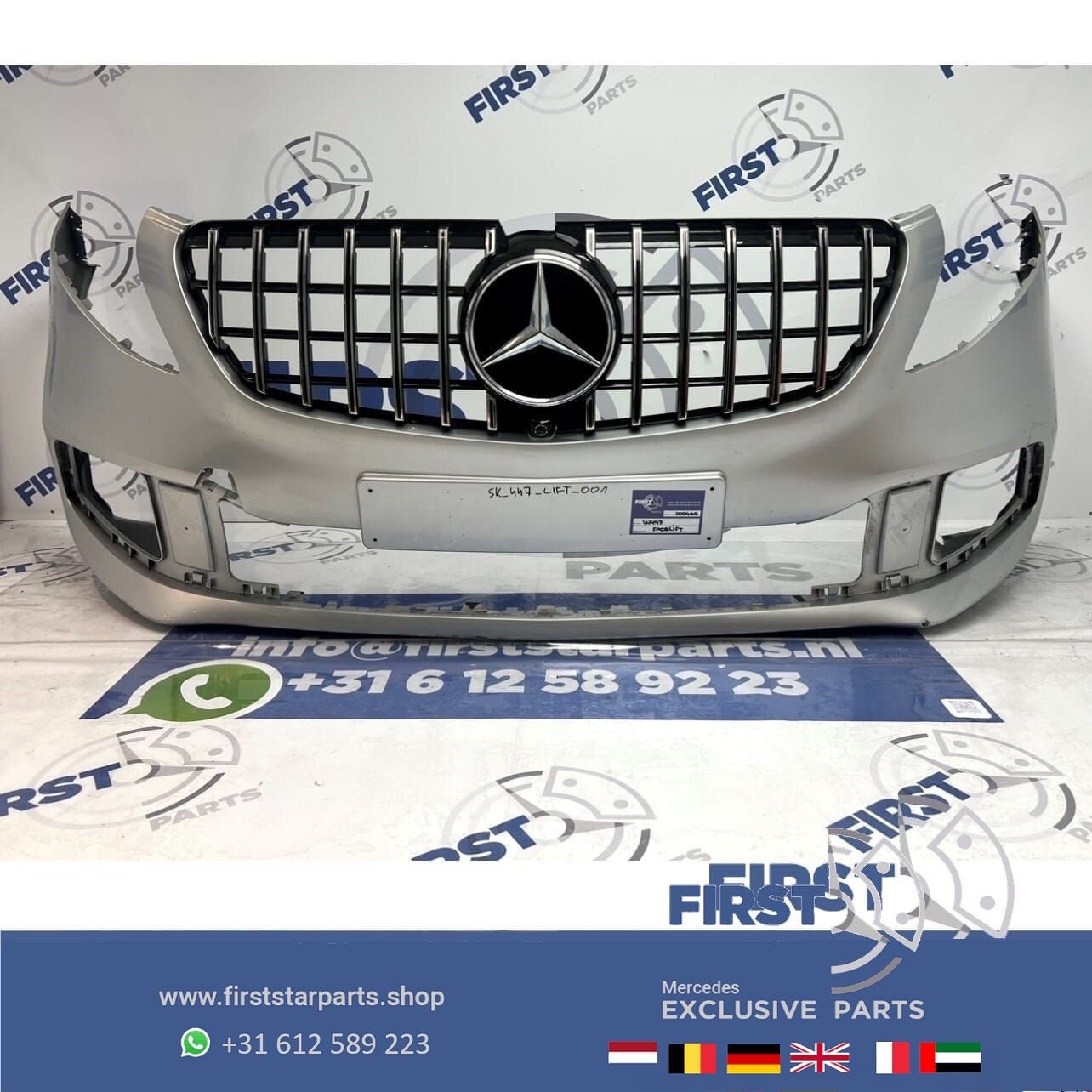 W447 BUMPER A4478856000 V KLASSE FACELIFT VOORBUMPER + GT GR, Utilisé, -, Avant, -