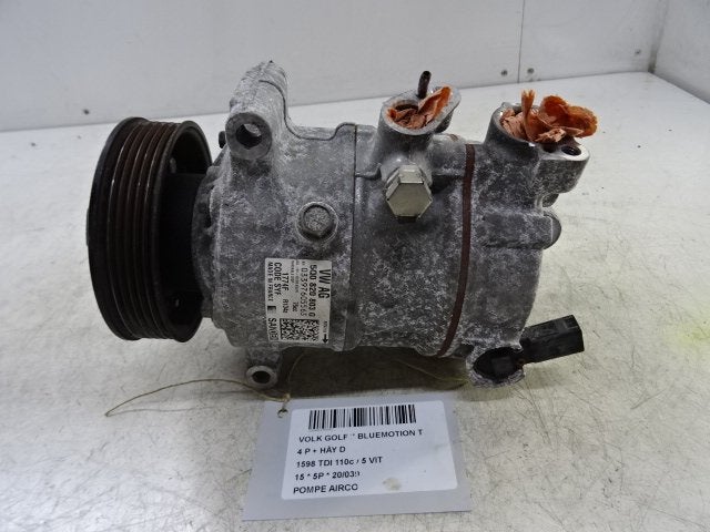 COMPRESSEUR CLIMATISATION Golf VII (AUA) (5Q0820803G), Utilisé, Volkswagen