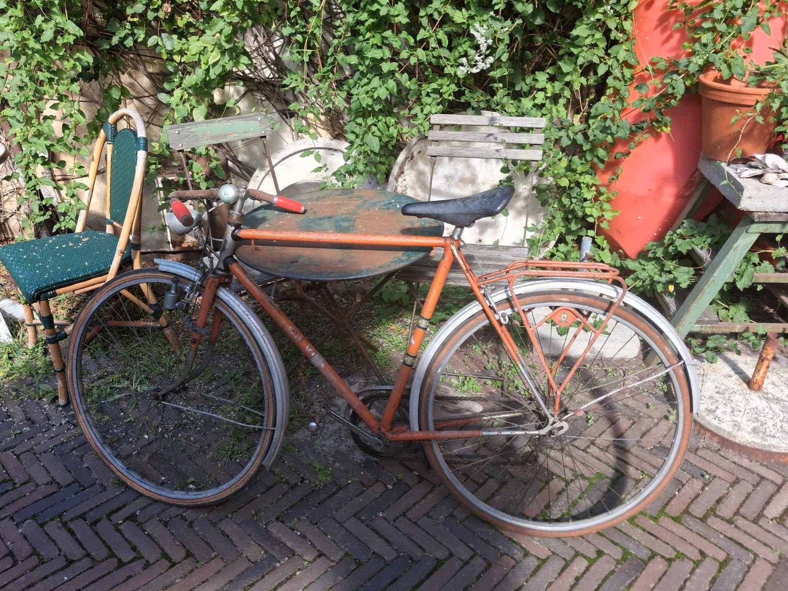 herenfiets, Ophalen