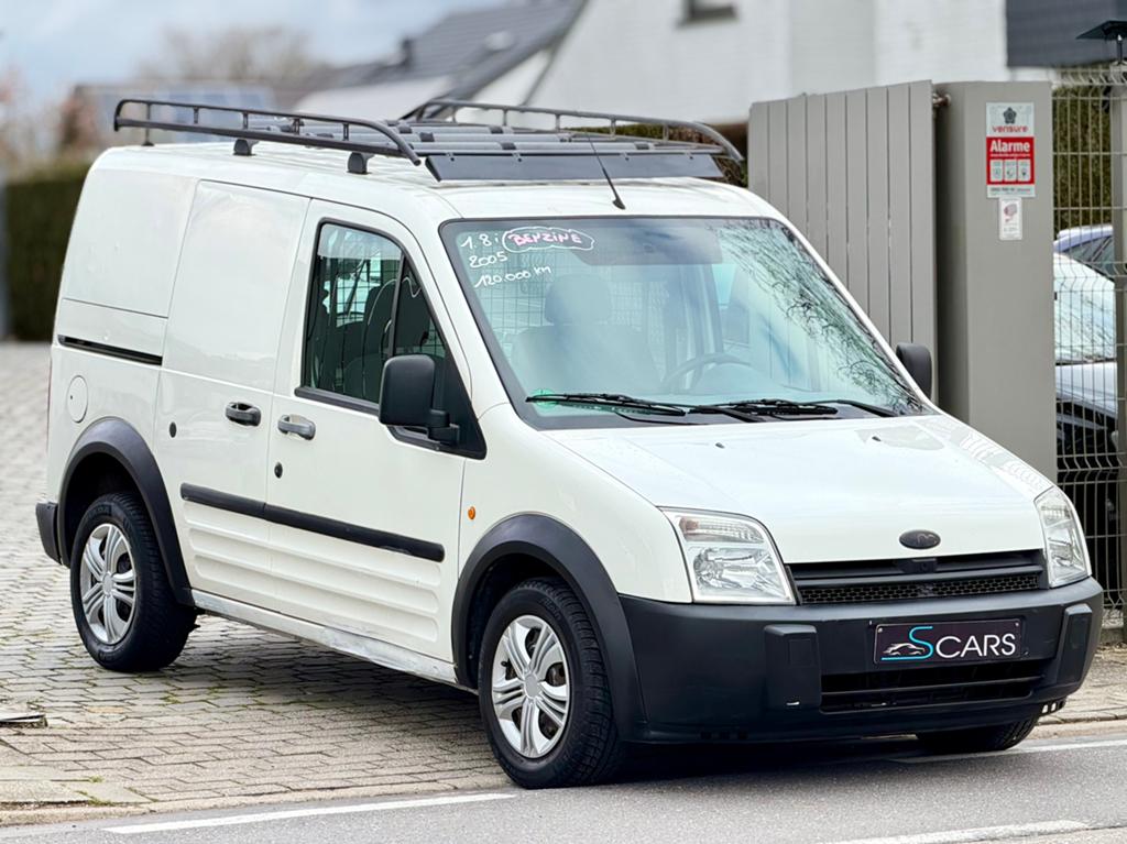 Ford connect 1.8i ** Benzine + Lichtevracht ** Gekeurd **, Auto's, Bestelwagens en Lichte vracht, Voorwielaandrijving, Wit, Bedrijf