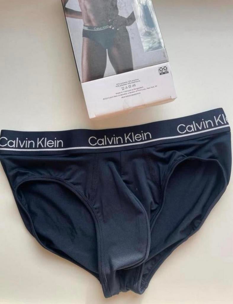 Culotte en microfibre Calvin Klein, Envoi, Bleu, Slip
