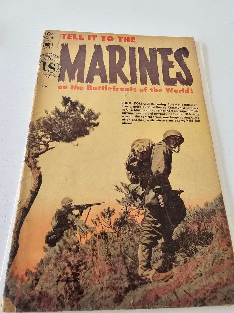 Tell It to the Marines #8 CGC 5.5 Toby Press Comic 1954, Ophalen of Verzenden