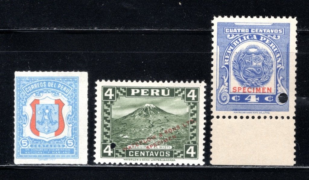PEROU Lot de timbres MNH, Envoi, Non oblitéré, Amérique du Sud