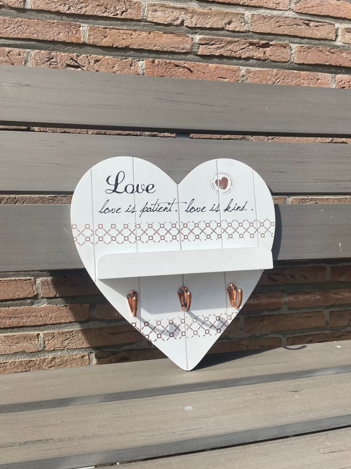Romantische sleutelhouder-hanger, Ophalen, Met ophangmogelijkheid, Zo goed als nieuw, 32 cm