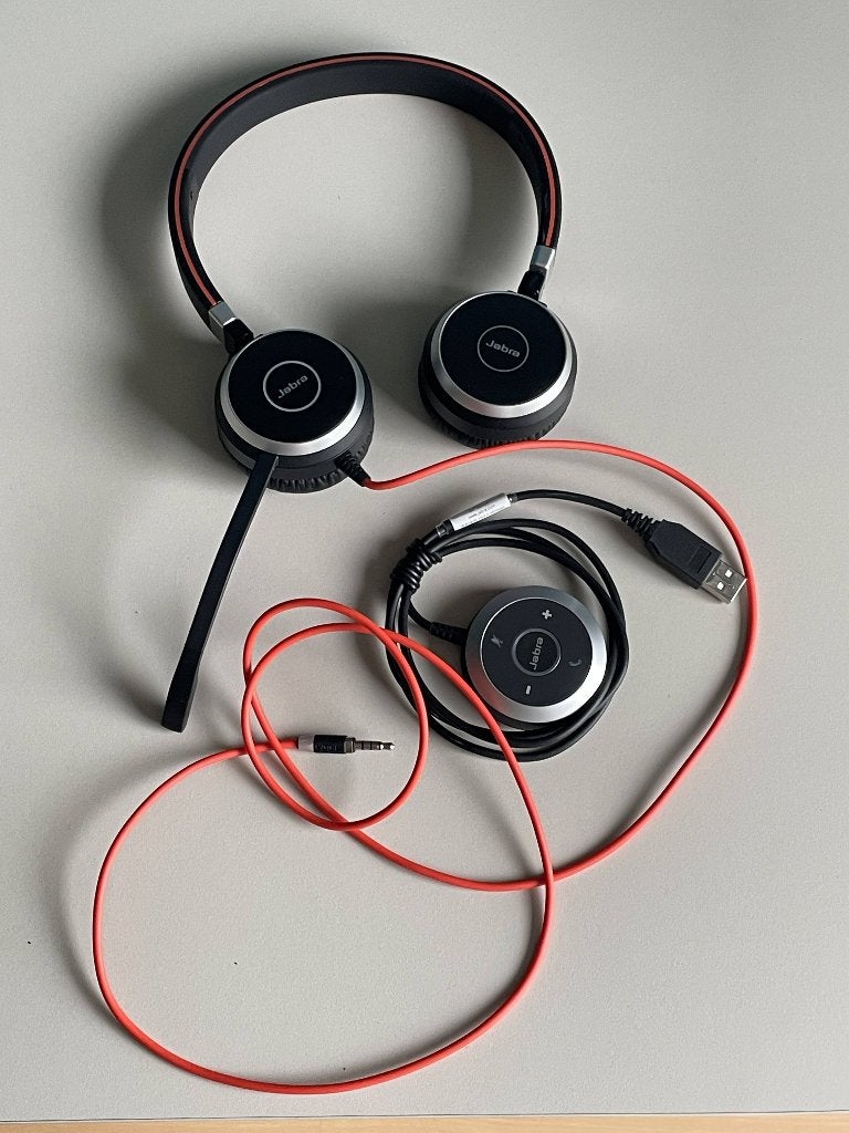 Jabra headset, Nieuw, On-ear, Ophalen of Verzenden, Bedraad