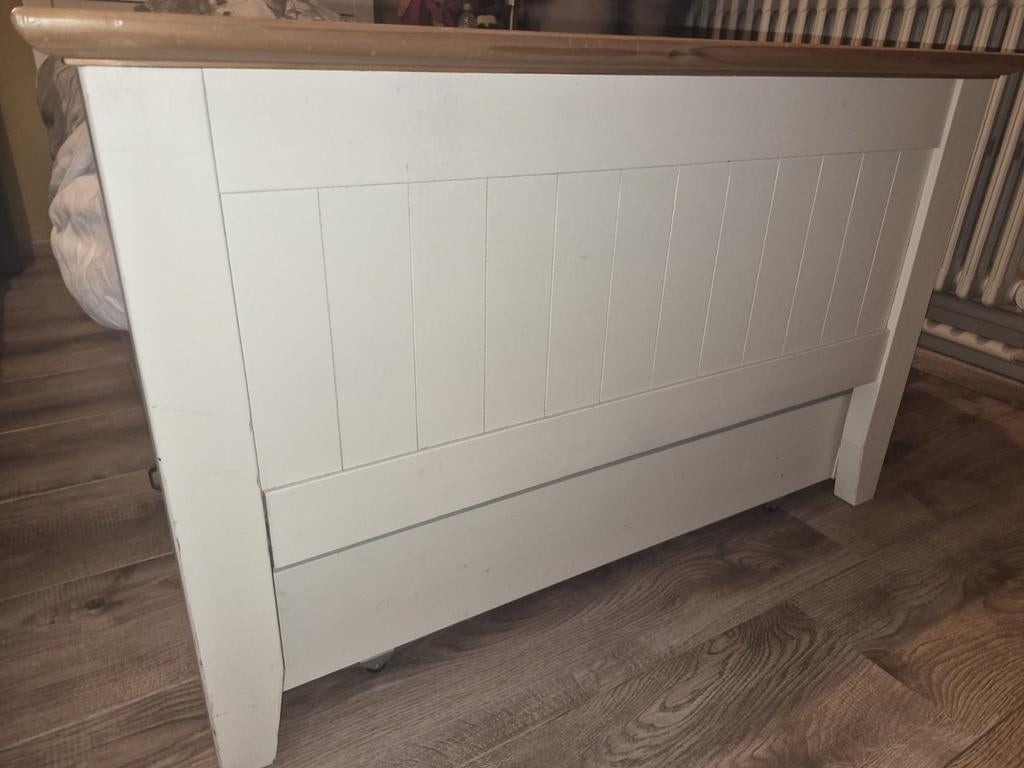 Kinderbed hout - landelijke stijl, Antiek en Kunst, Ophalen