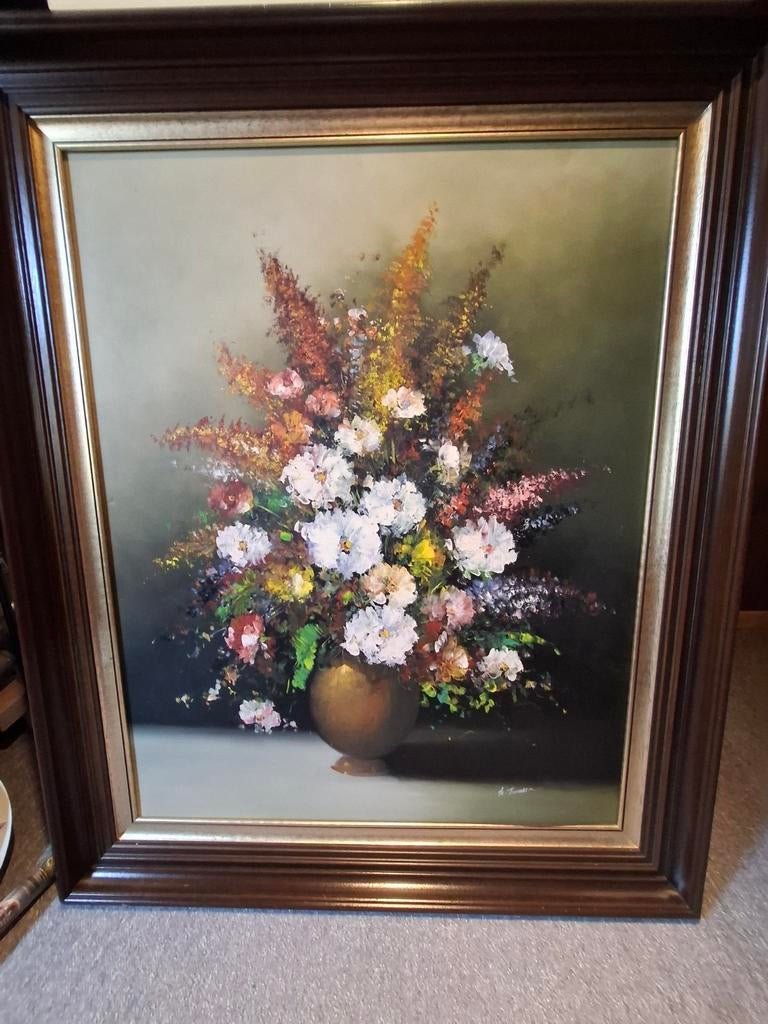 Schilderij bloemen, Enlèvement