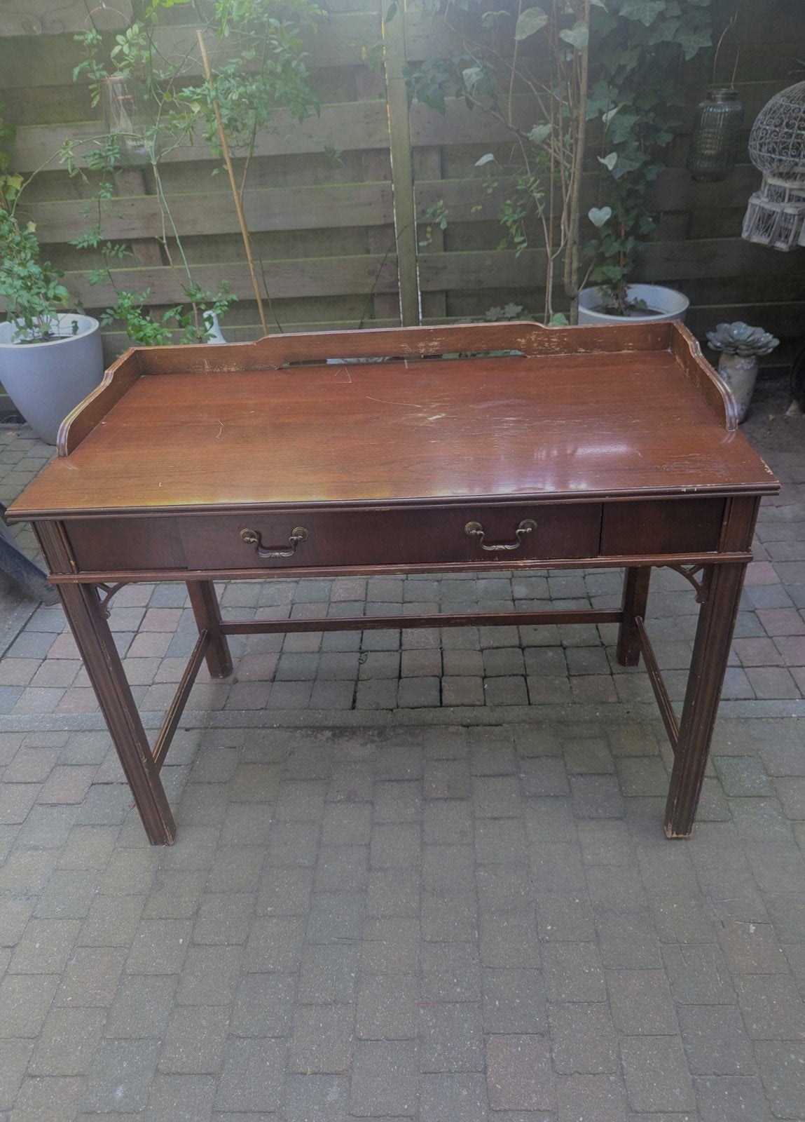 antieke bureau, mahonie, Antiek en Kunst, Ophalen