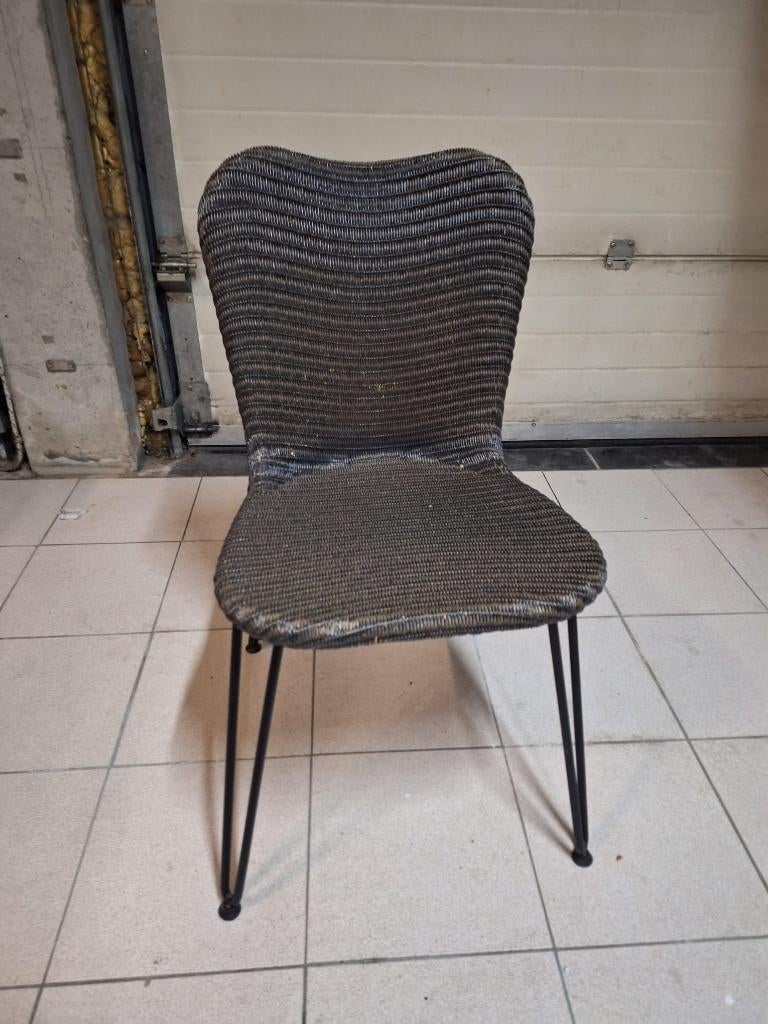 6 gevlochten stoelen. Merk: Vincent Sheppard, Ophalen, Bruin, Zo goed als nieuw, Metaal