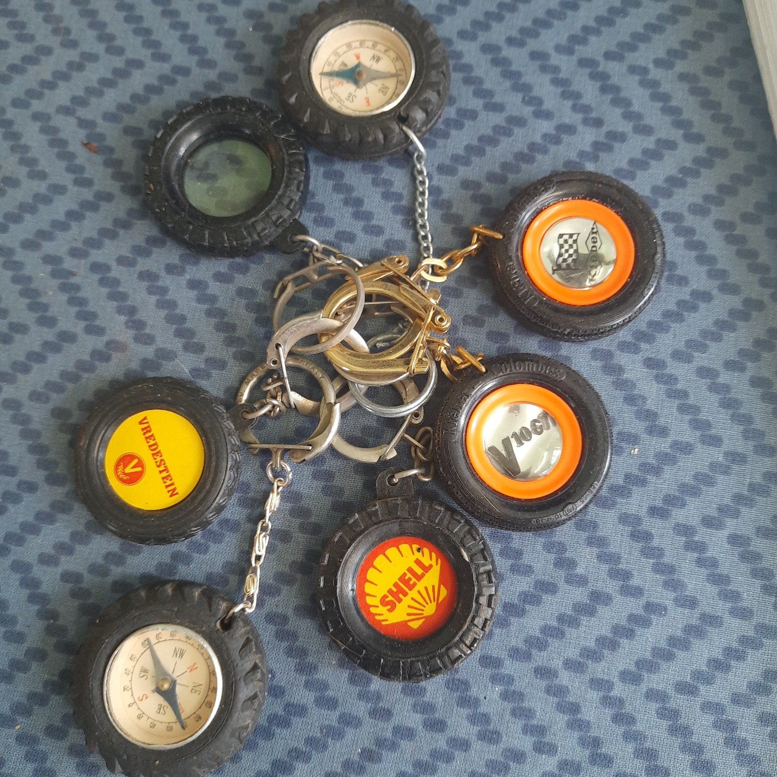 8-tak AUTO-RELATED sleutelhangers VINTAGE., Ophalen, Zo goed als nieuw, Merk