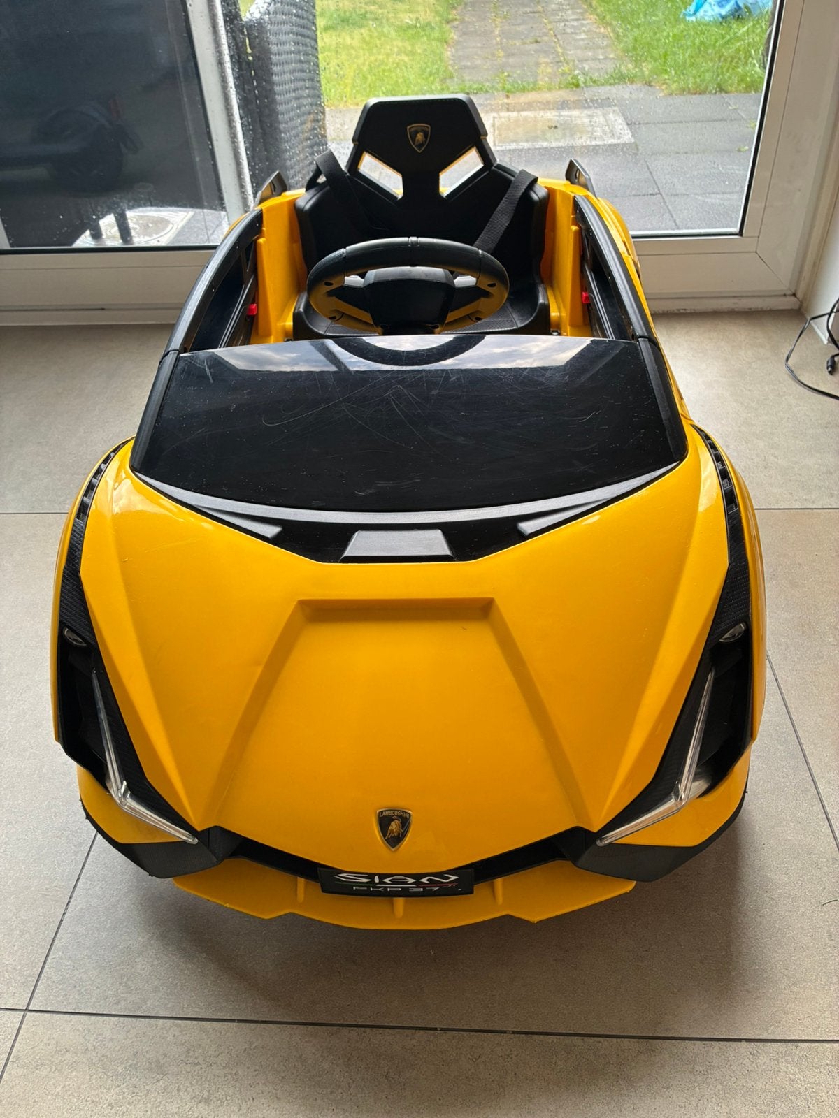 Lamborghini Sián FKP 37 elektrische kinderauto 12V, Enfants & Bébés, Jouets | Extérieur | Véhicules à batterie, Comme neuf, Enlèvement