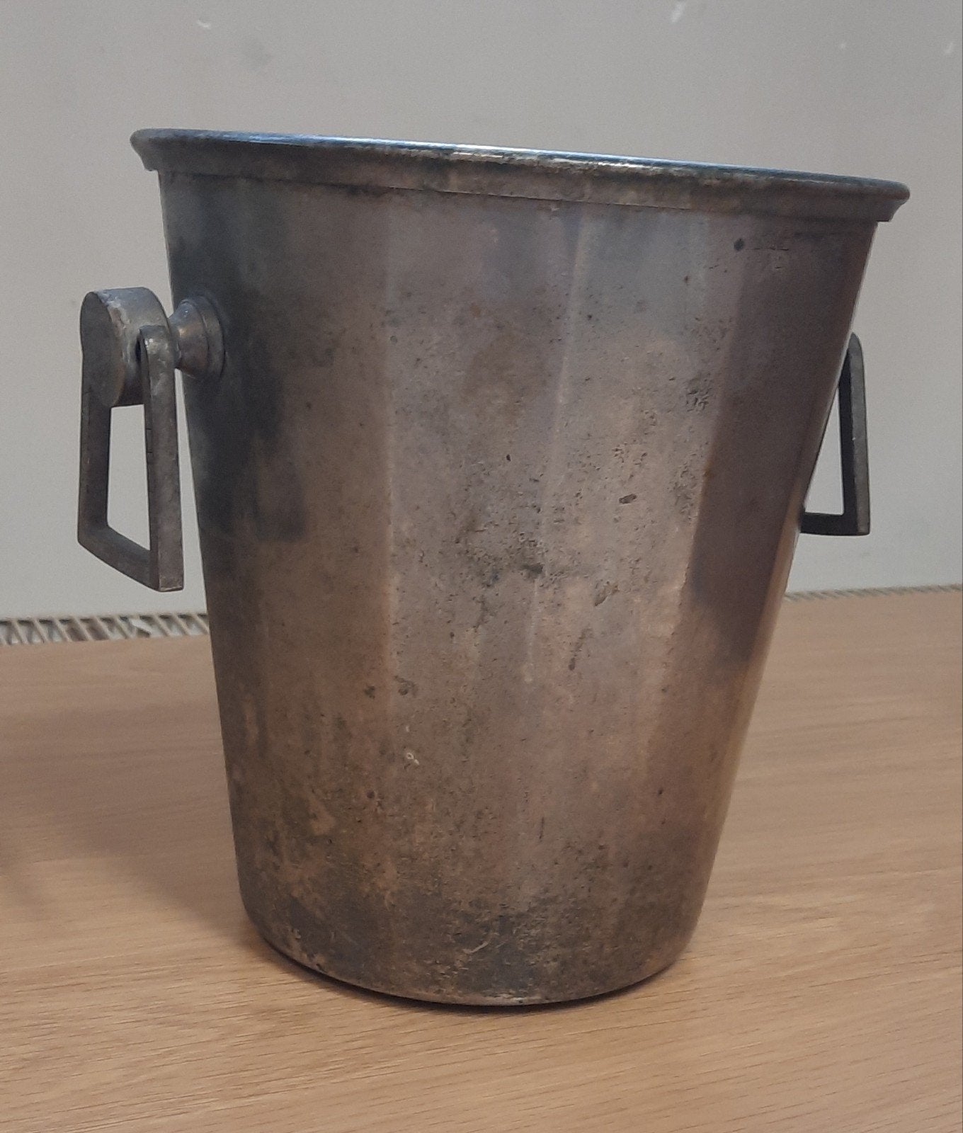 vintage verzilverde metalen champagnekoeler, Ophalen