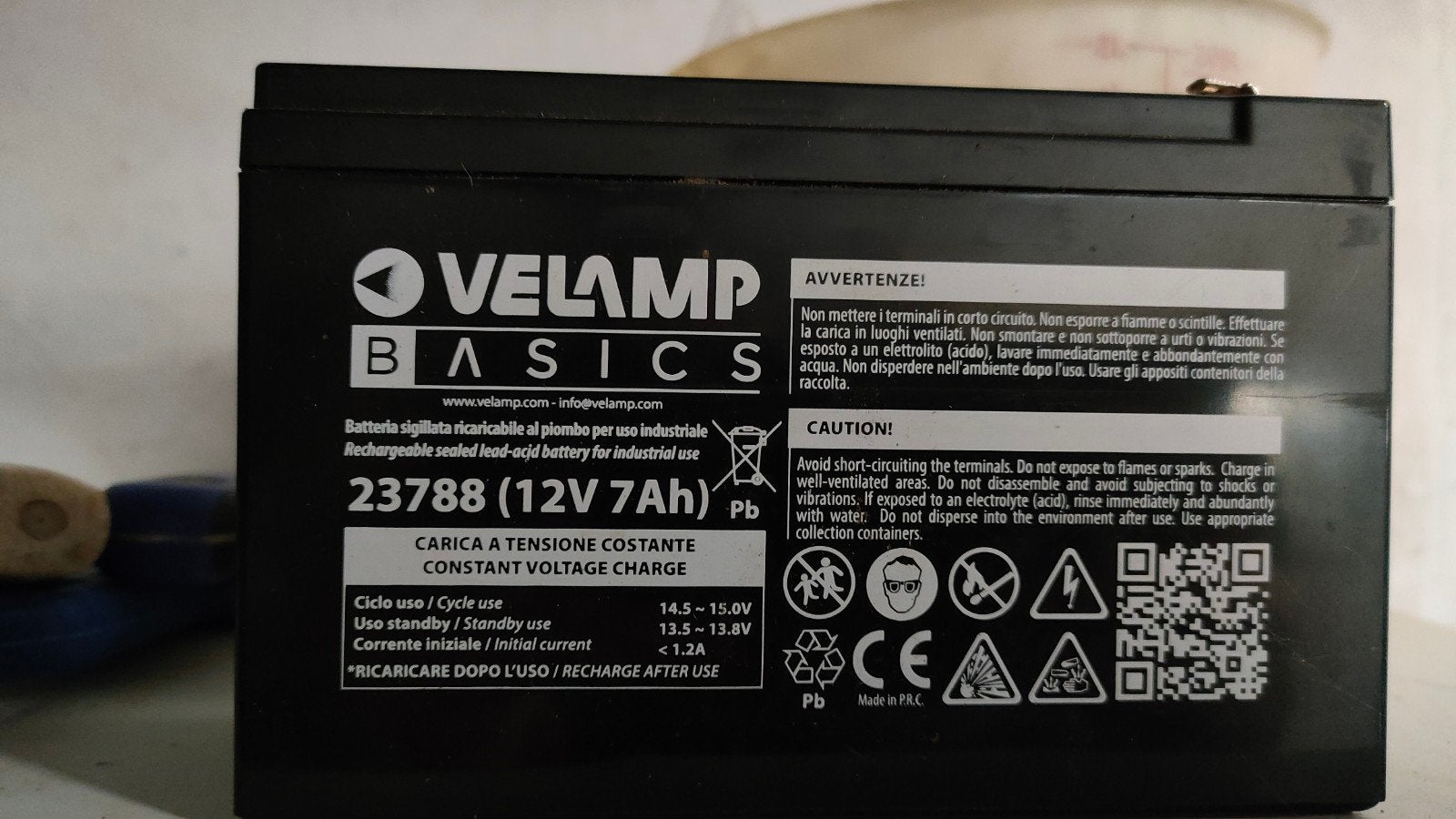 Batterie 12v 7Ah, Computers en Software, Accu's en Batterijen, Ophalen, Zo goed als nieuw