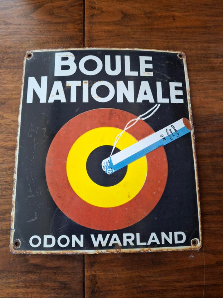 Assiette en émail Boule d'or, Enlèvement ou Envoi