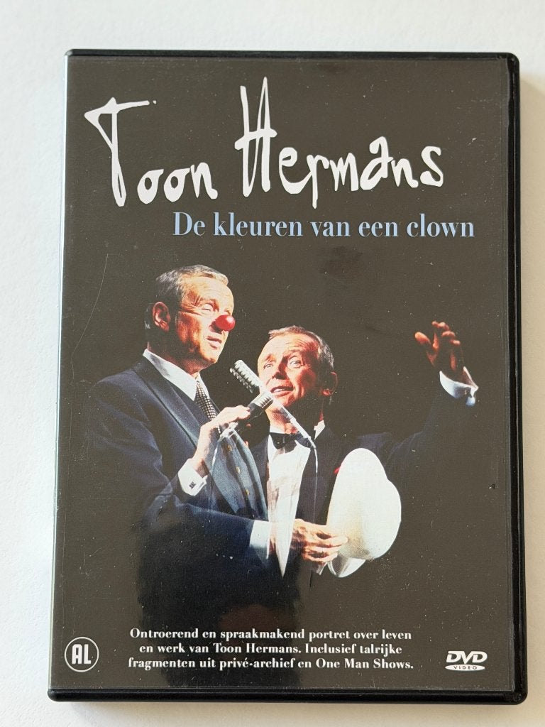 Toon Hermans - De Kleuren van een Clown (DVD), Enlèvement ou Envoi, Tous les âges, Toon Hermans, Utilisé