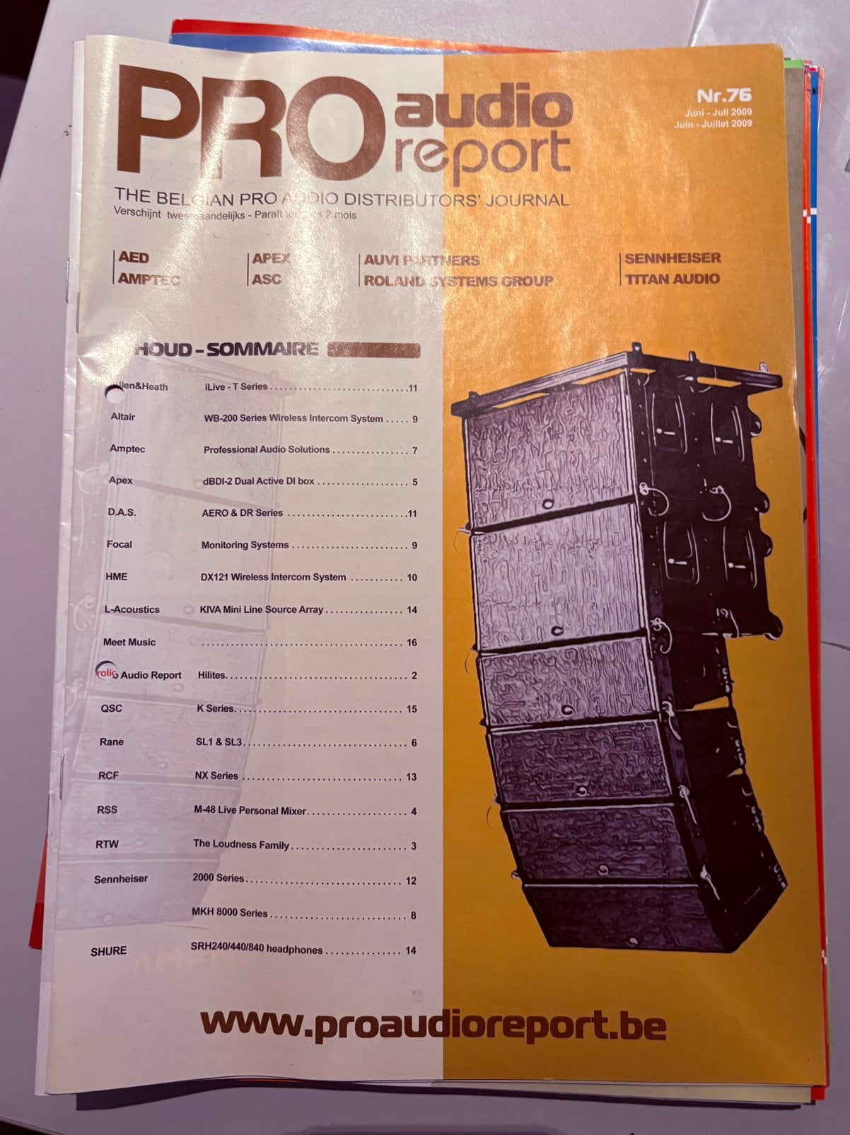 Alle Pro Audio Reports (tweemaandelijks gedrukt vòòr profs.), Audio, Tv en Foto, Professionele apparaten, Ophalen of Verzenden