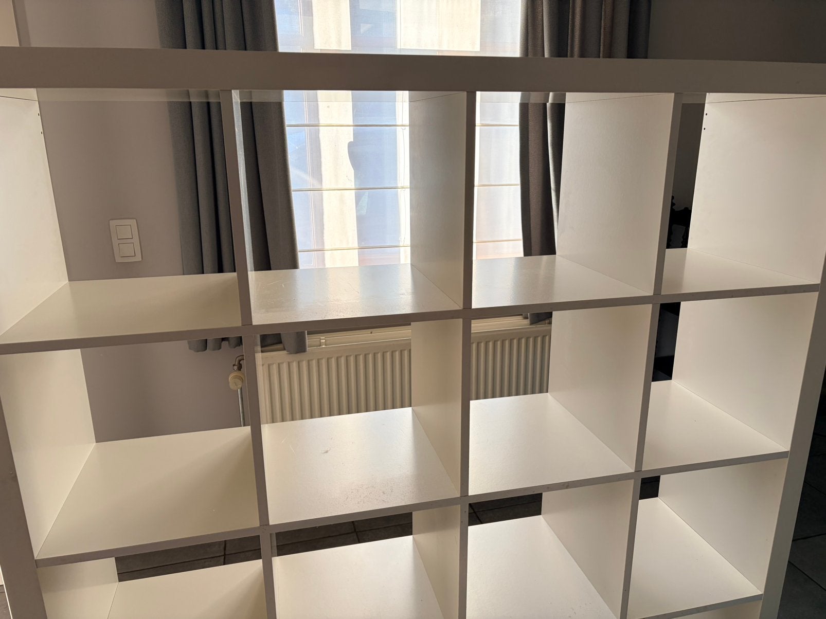 Meuble IKEA Kallax 4x4 (16 cases), Maison & Meubles, Armoires | Bibliothèques, Enlèvement, Utilisé