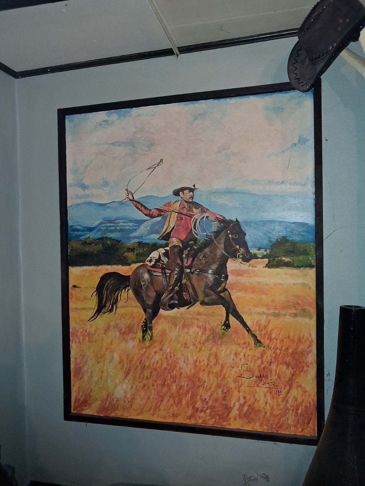 Met de hand geschilderd op plaat, Antiek en Kunst, Ophalen