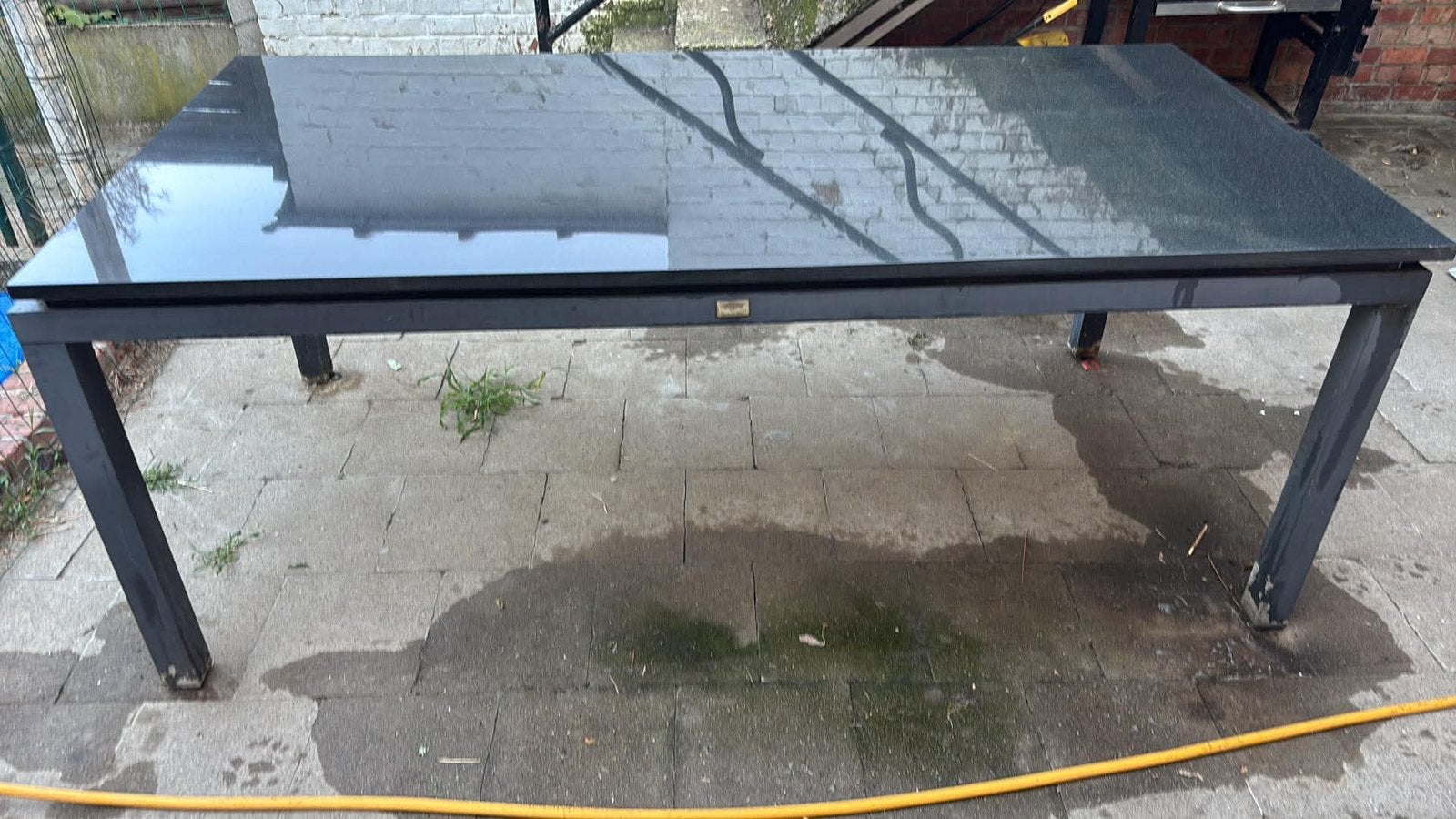 Marmer bald eventueel heel de tafel, Tuin en Terras, Ophalen, Gebruikt