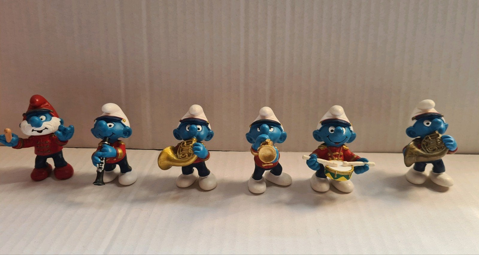 Schtroumpfs Fanfare 2002, Verzenden, Zo goed als nieuw, Verschillende Smurfen, Poppetje, Figuurtje of Knuffel
