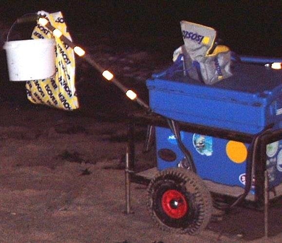 Zeer stevige Viskar voor strand en dijk, Ophalen, Zo goed als nieuw
