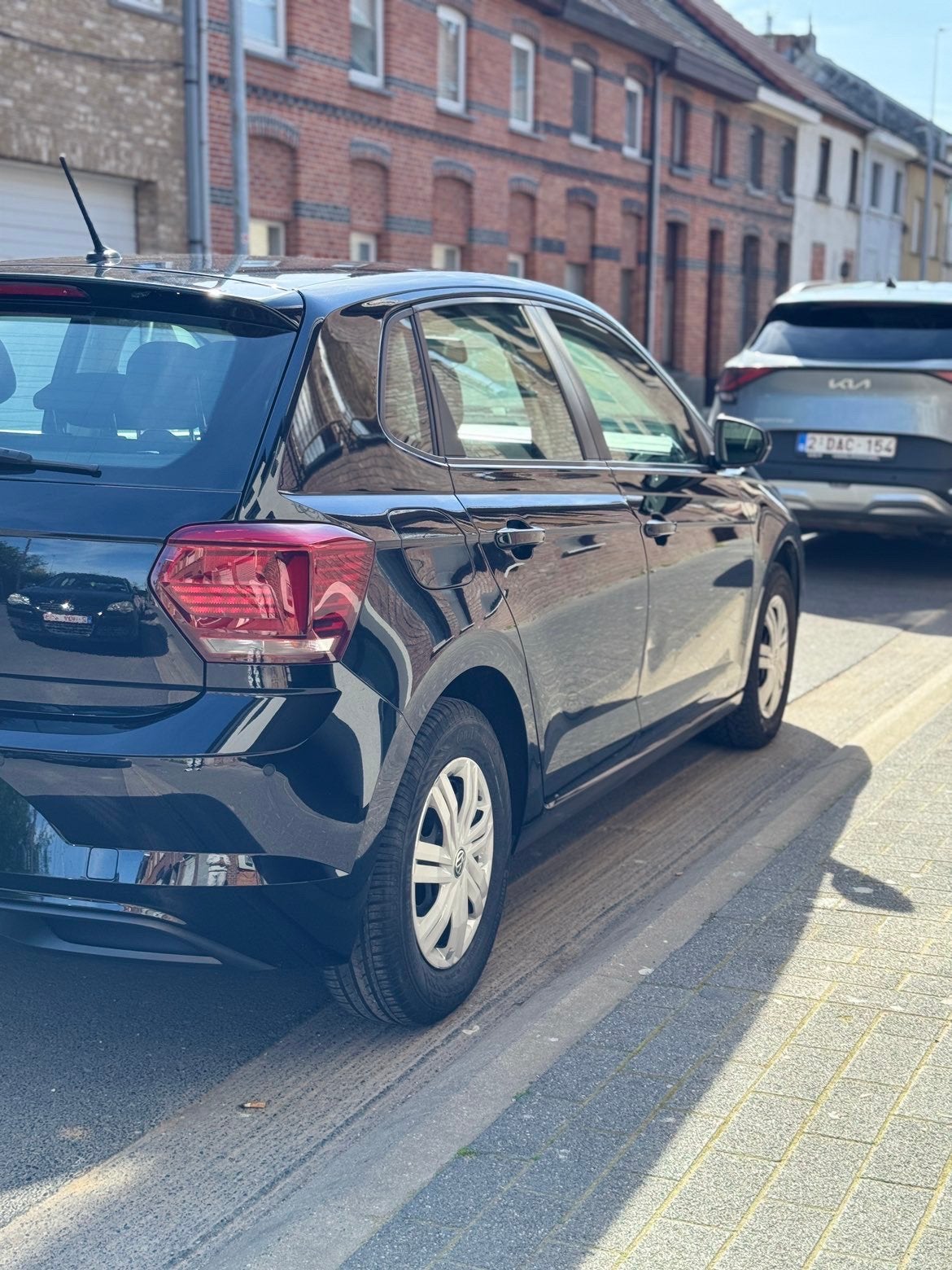 VW polo, Auto's, Voorwielaandrijving, Zwart, Handgeschakeld, 5 deurs